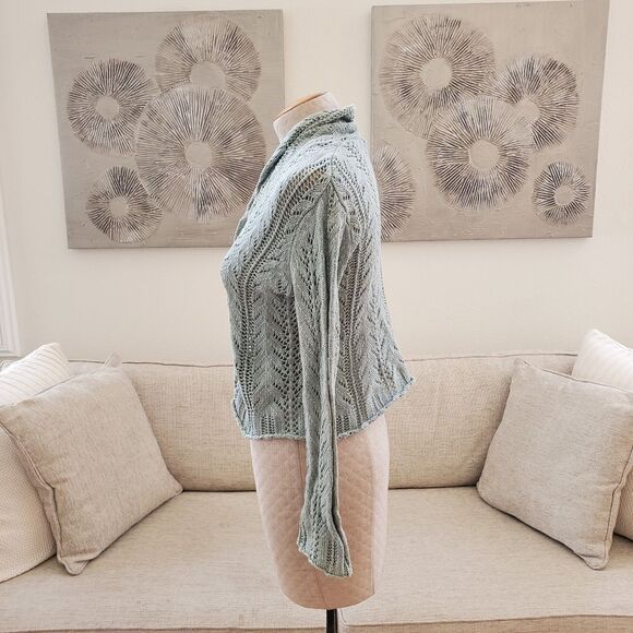 J.Jill Crochet Cardigan sz SP - Picture 5 of 11